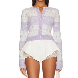 MAJORELLE Marnie Fair Isle Cardigan